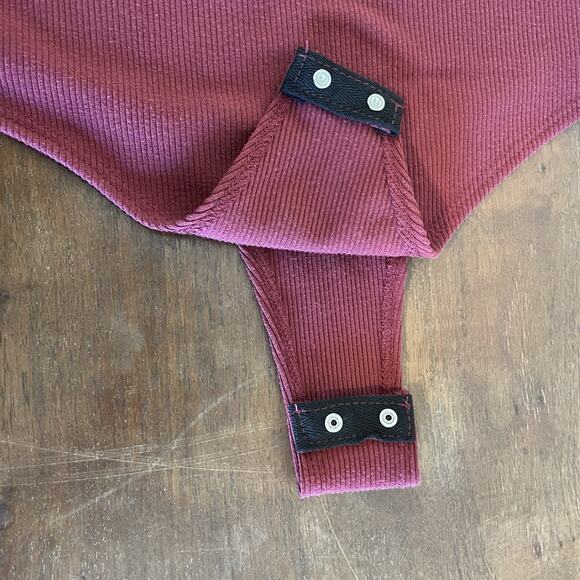 NWT Live In The Moment Ribbed Bodysuit Size Large Y2K Streetwear Grunge Punk 90s - Picture 5 of 11